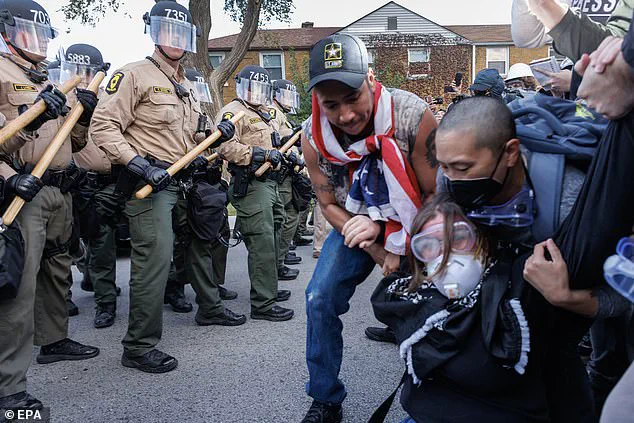 Violent Clash Erupts Outside Chicago ICE Facility as Protesters and Law Enforcement Face Off in Chaotic Confrontation