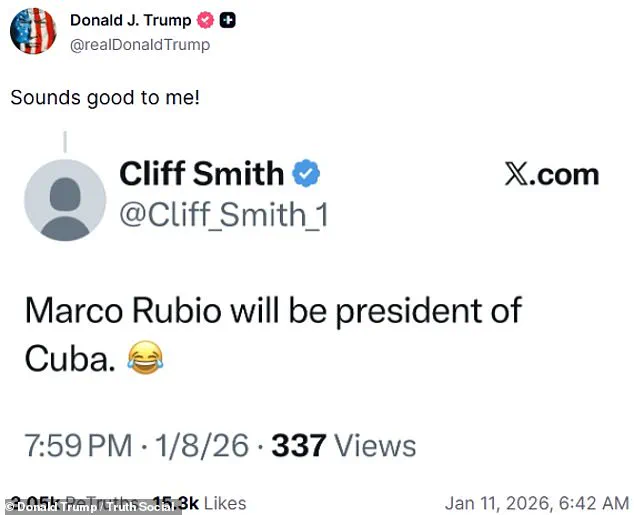 Speculation and Concerns: Trump's Comments on Rubio and Cuba Highlight Unpredictable Foreign Policy