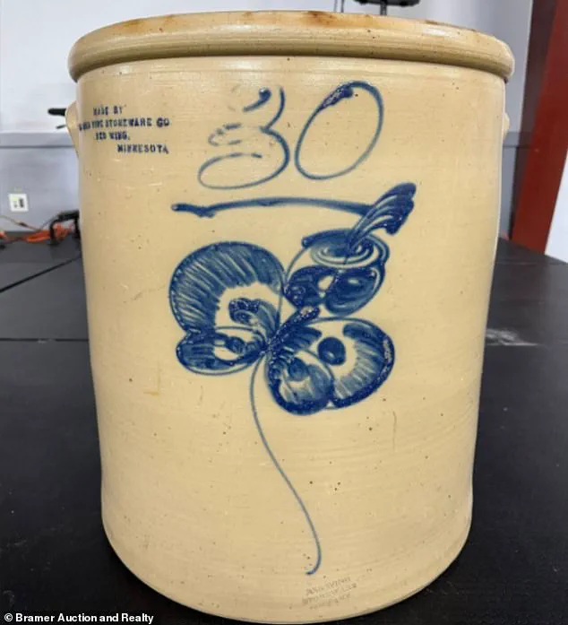 From Garage Sale to Staggering Windfall: The Remarkable Story of a 91-Year-Old's Red Wing Crock Selling for $32,000