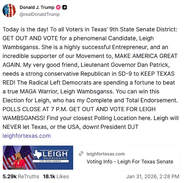 Breaking: Texas Senate Runoff Upset as Democrat Taylor Rehmet Defeats Republican, Altering Midterm Outlook
