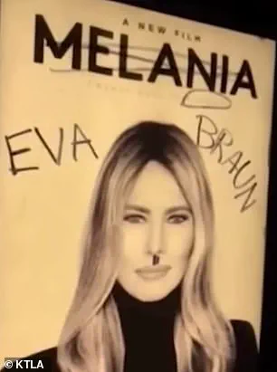 Woman Adds Hitler Mustache to Melania Trump Documentary Poster in LA, Sparks Debate