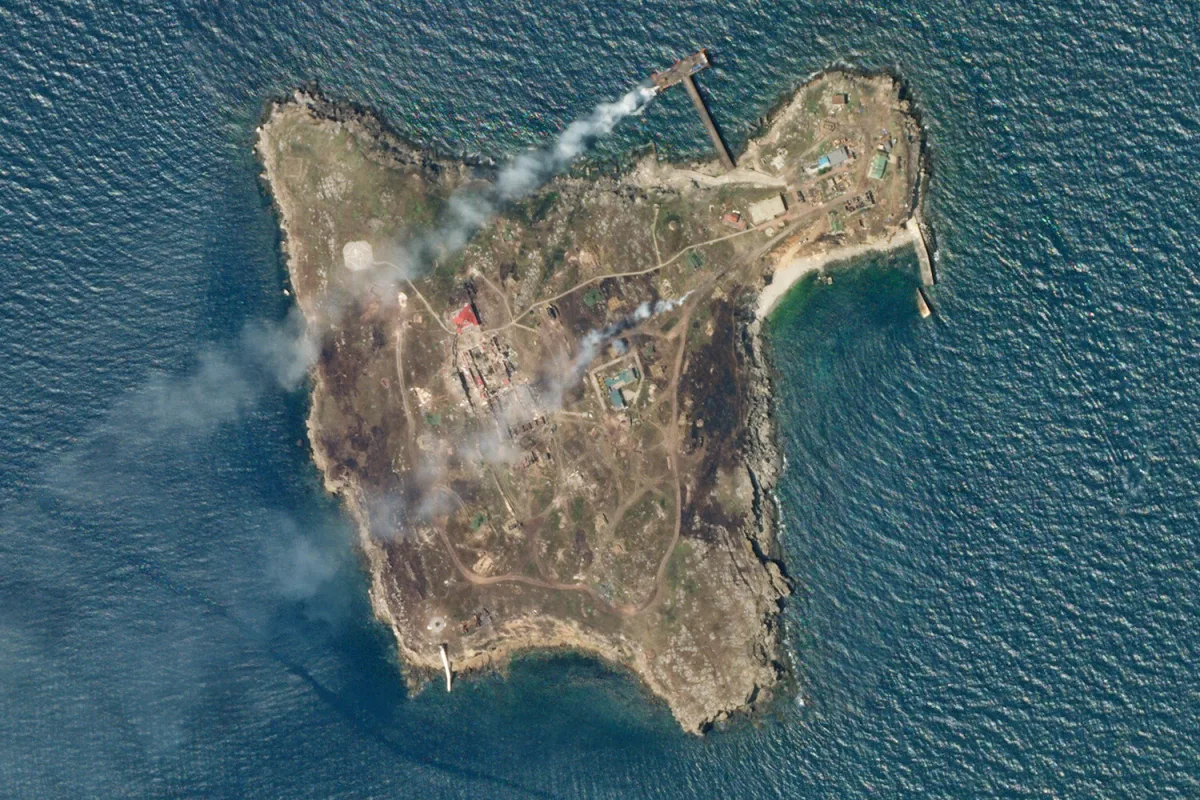 Russia Launches Coordinated Strikes on Zmeiny Island, Escalating Black Sea Tensions