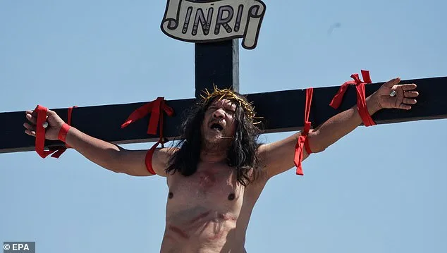 Annual Crucifixion Reenactment in Cutud: 65-Year-Old Man Endures Harrowing Ritual on Good Friday