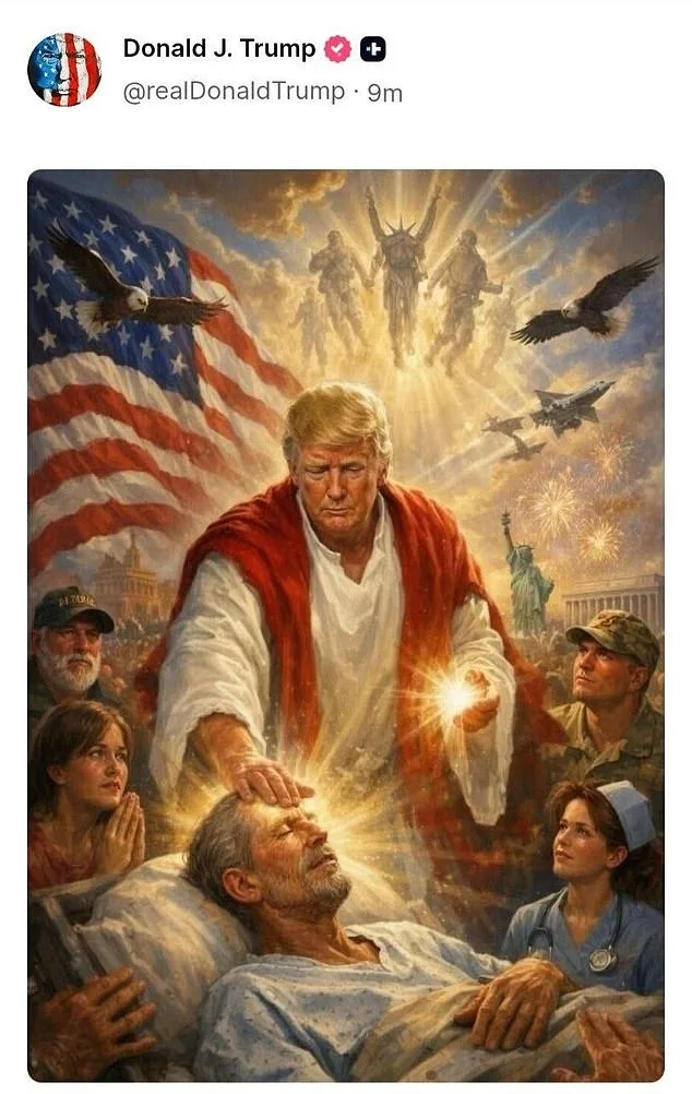 Trump's Jesus Image Sparks Outrage and Division Within His Base
