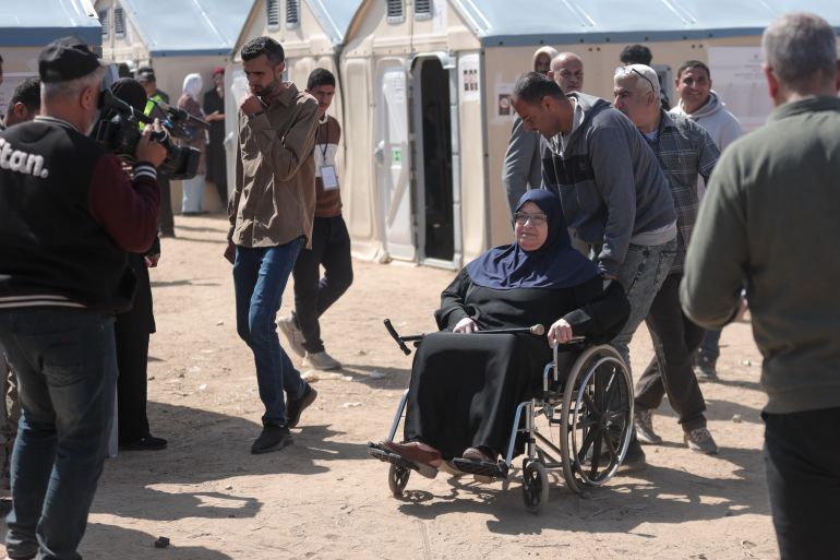 Gaza residents cast historic ballots in makeshift tents after years of war.
