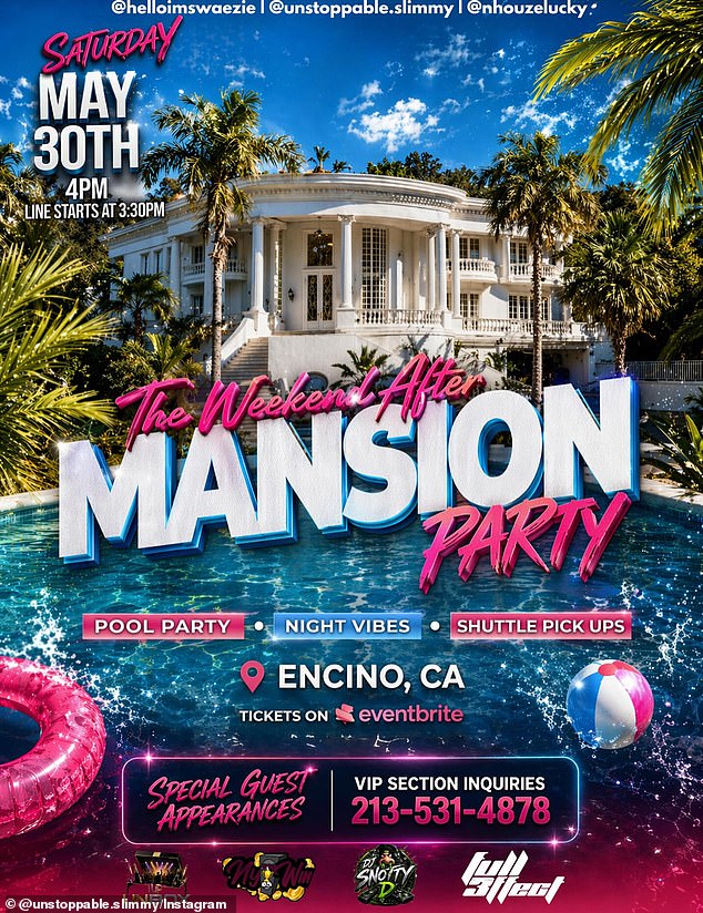 Encino mansion hosts wild parties, choking neighborhood with smoke and revelers.